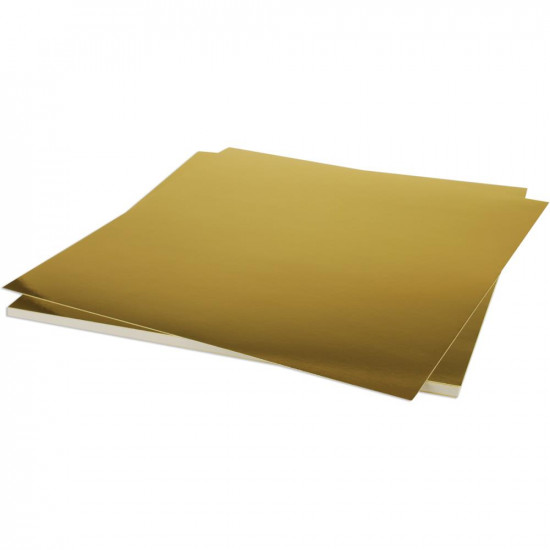 Bazzill Foil Cardstock 12"X12" couleur or mat